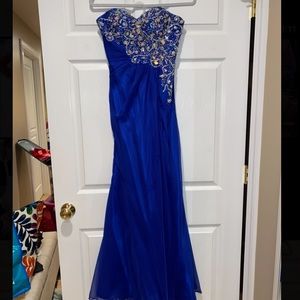 Mac Duggal prom dress - royal blue